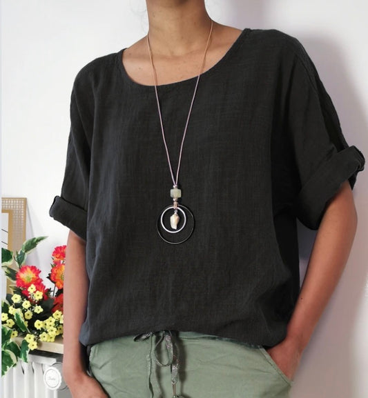 Baumwollbluse (verschiedene Farben)