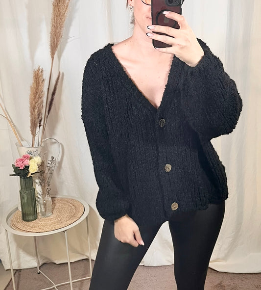 Boucle Cardigan in verschiedenen Farben