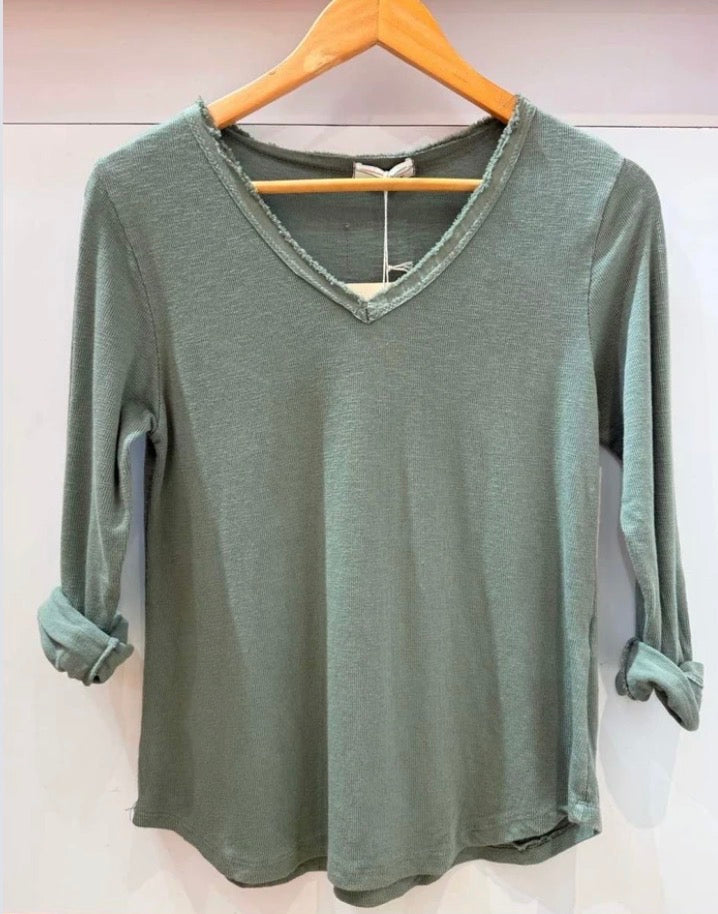 Shirt gerippt (verschiedene Farben)