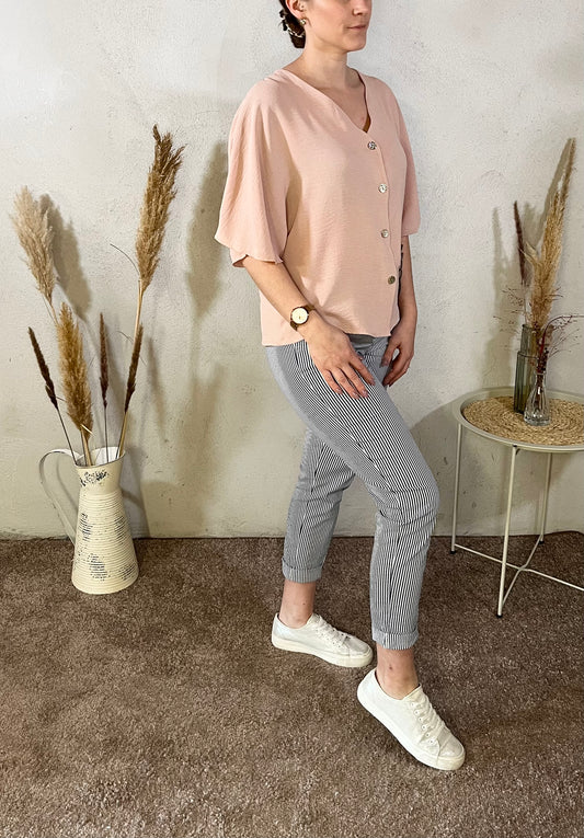 Cardigan Bluse in Roas
