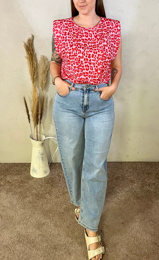 Onesize Shirt Leo in Rot