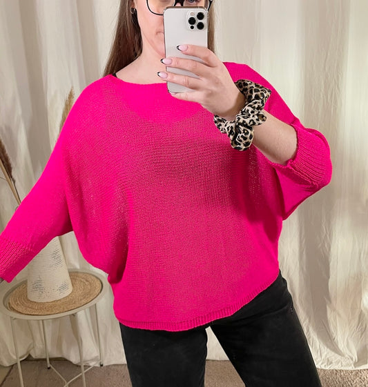 Strickpullover mit Schleife (verschiedene Farben)