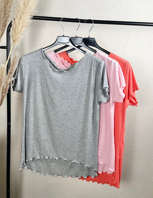Basic Shirt Rüschen