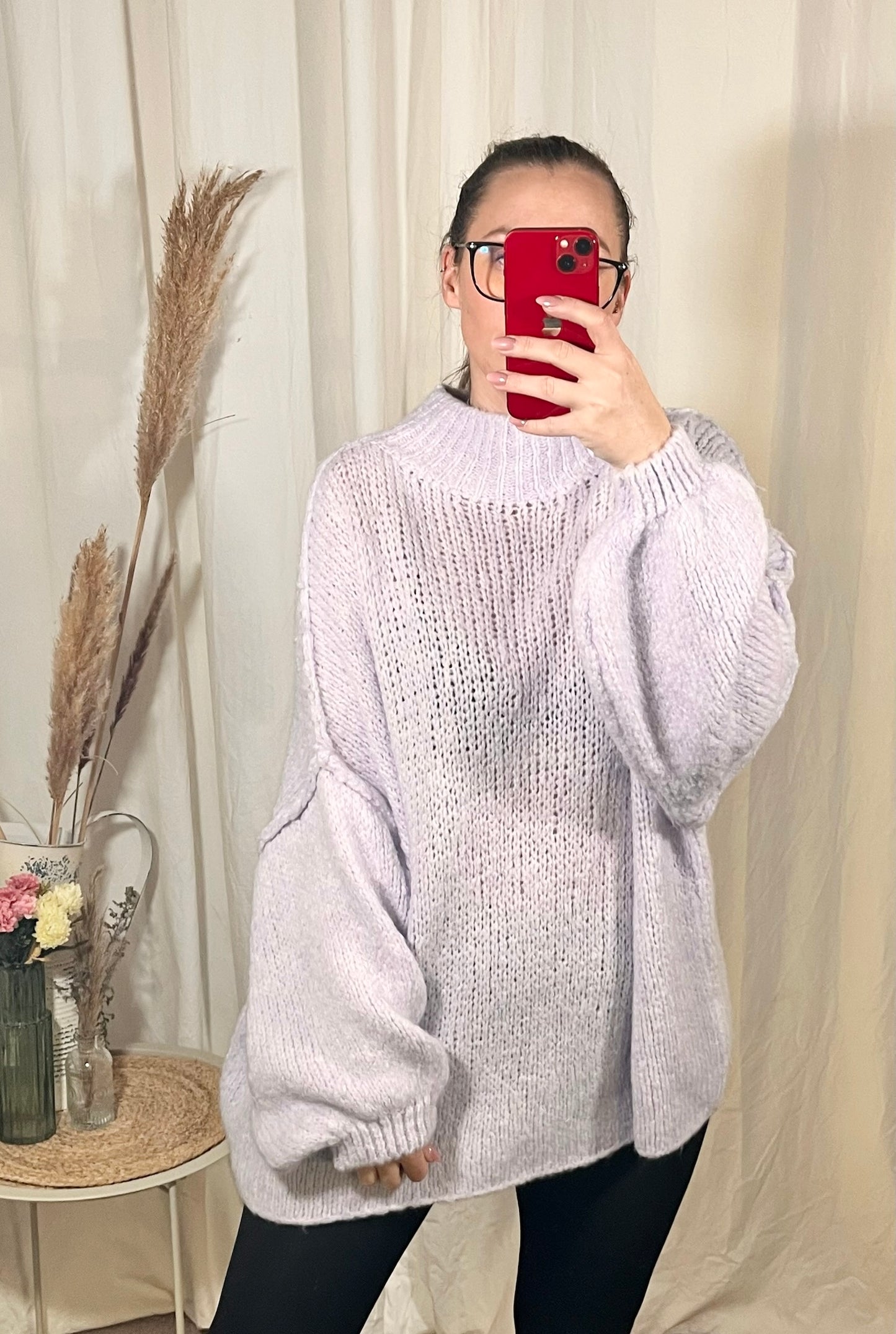 Oversize Pullover Mohair   (verschiedene Farben)