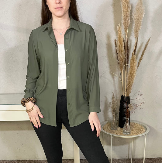 Bluse in Khaki