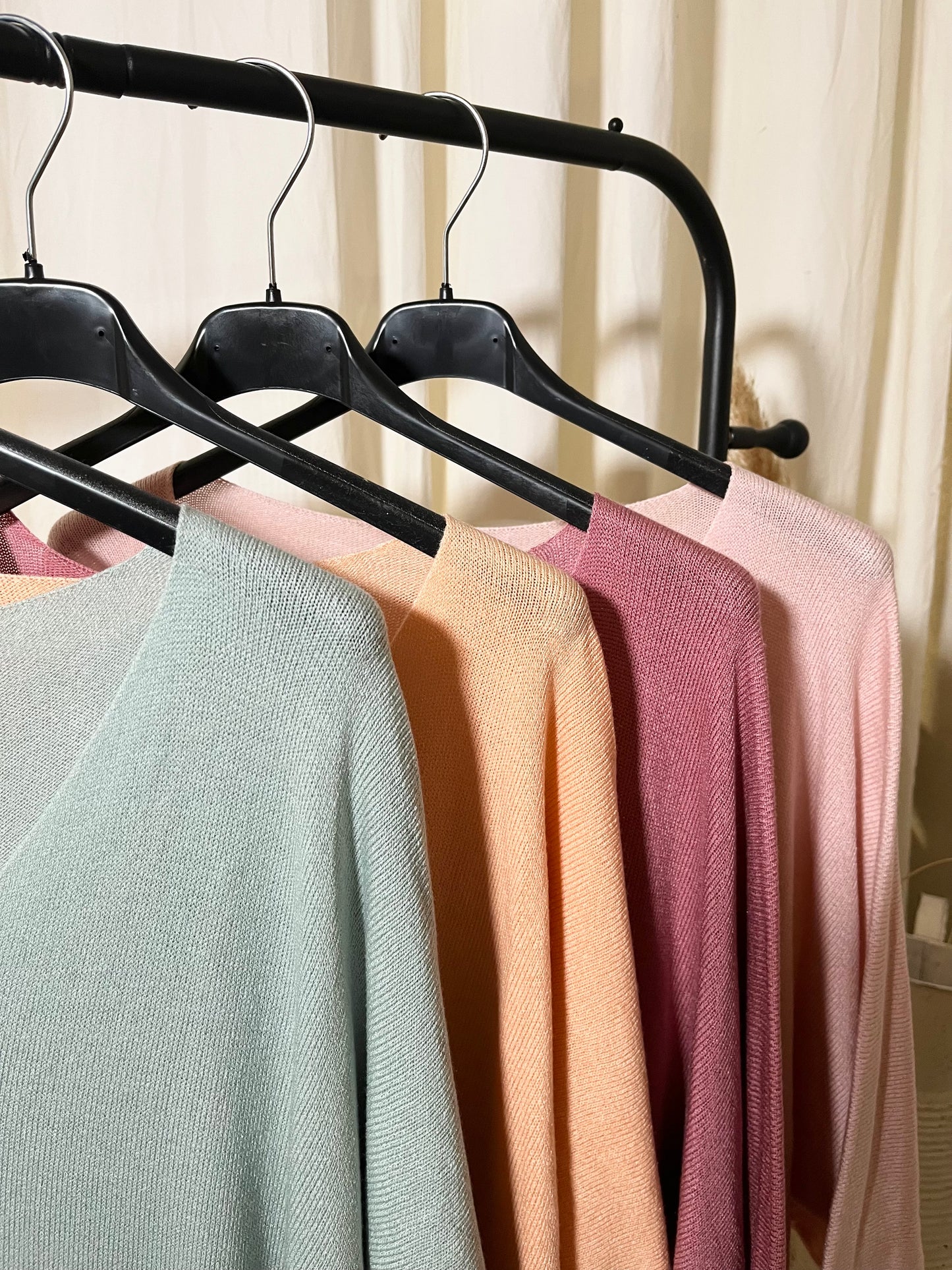 Feinstrick 3/4 Ärmel (verschiedene Farben)