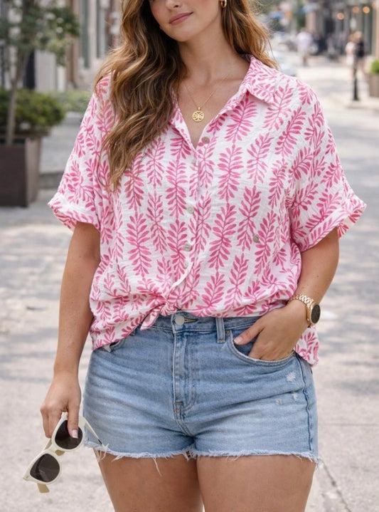Musselinbluse Streifen