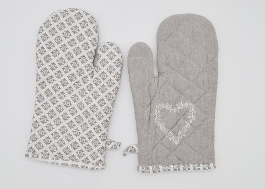 Ofenhandschuhe 'Grau'