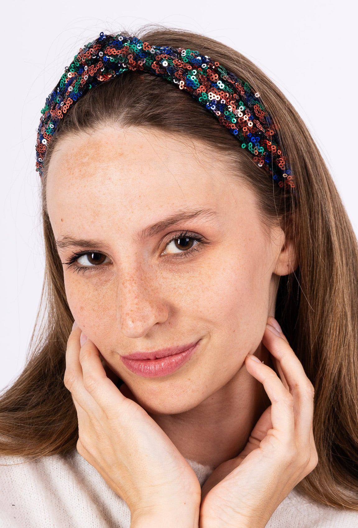 Stirnband Pailletten (verschiedene Farben)