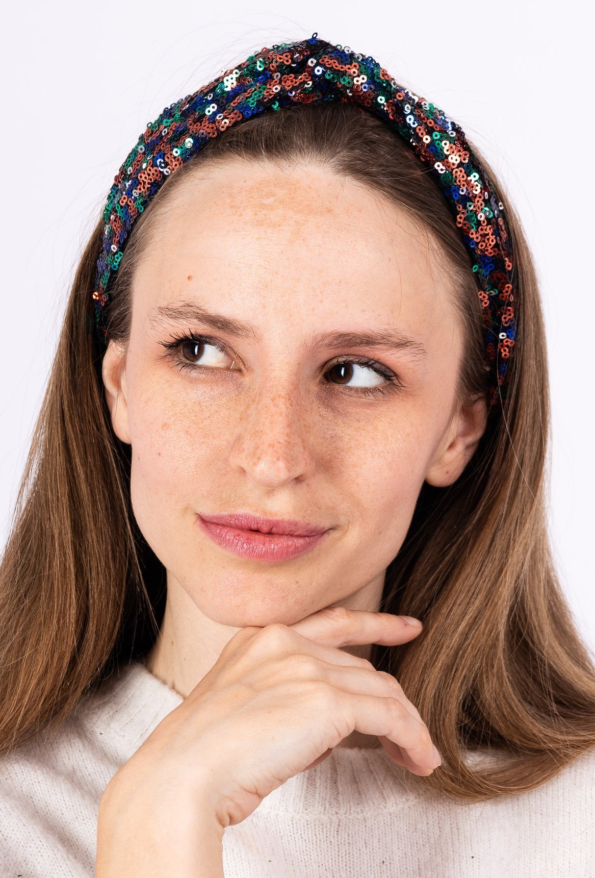 Stirnband Pailletten (verschiedene Farben)