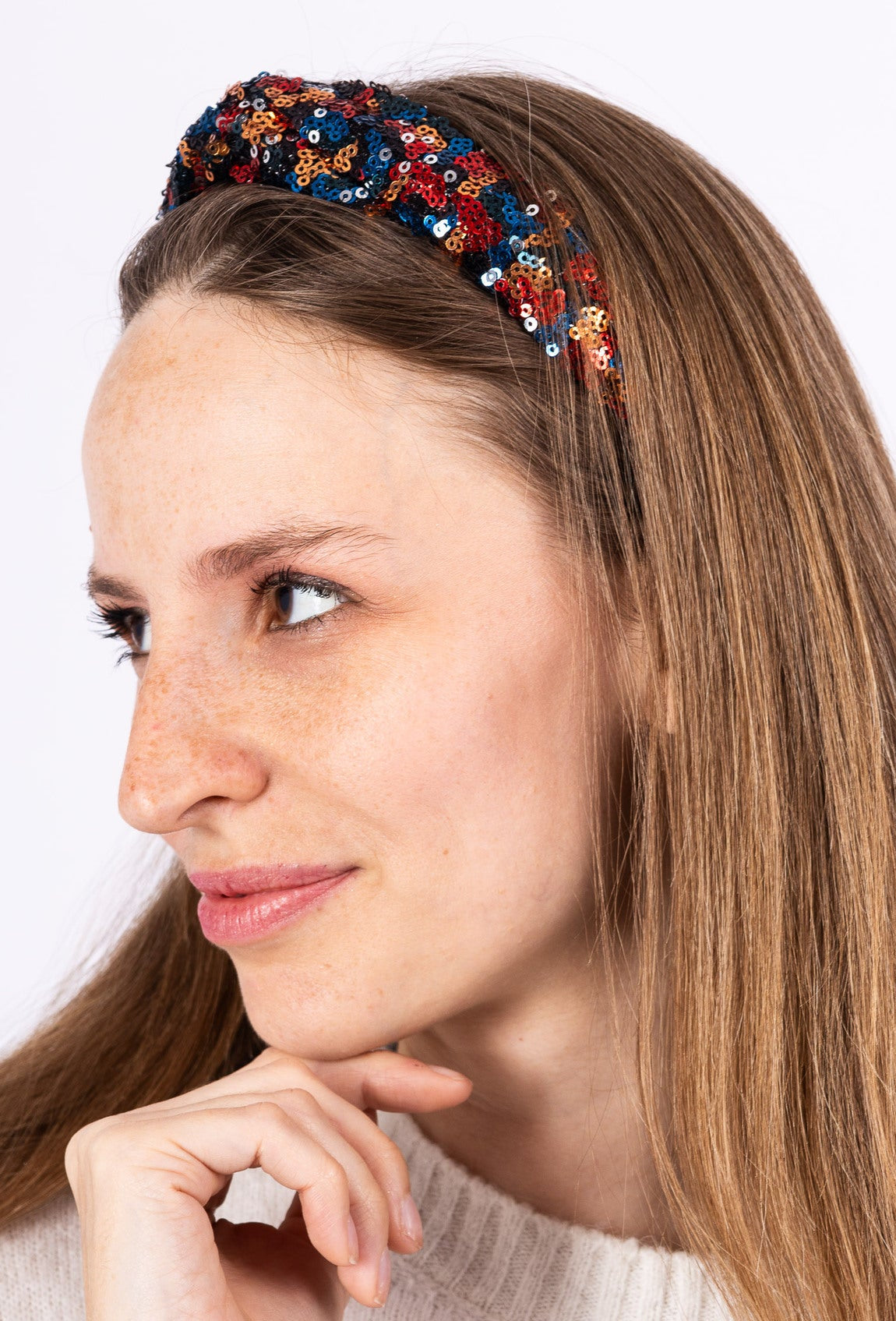 Stirnband Pailletten (verschiedene Farben)