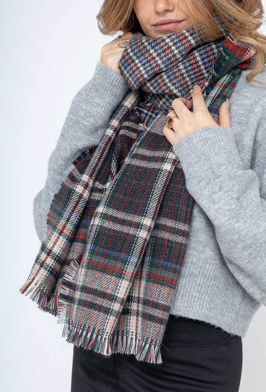 Schal mit Karomuster