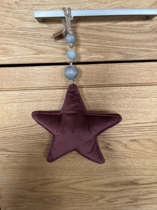 Hänger Stern aus Samt
