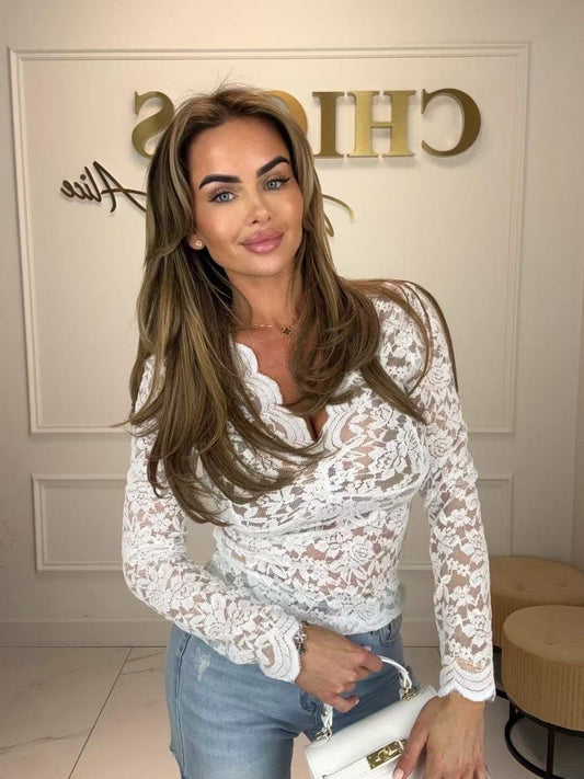 Spitzenoberteil (verschiedene Farben)