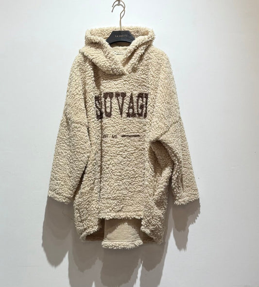 Long Pullover mit Druck