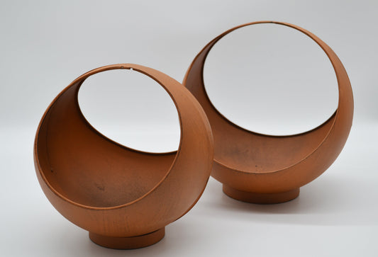 Lot de 2 boules pour plantes, rouille 