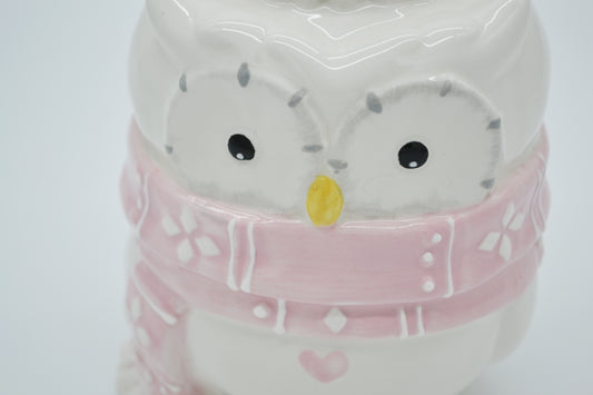 chouette en blanc