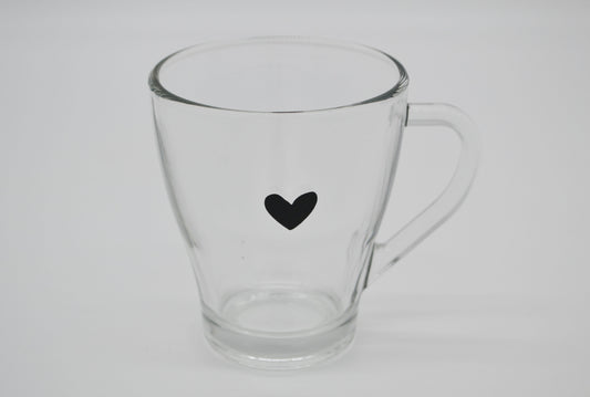 coeur de verre à thé 