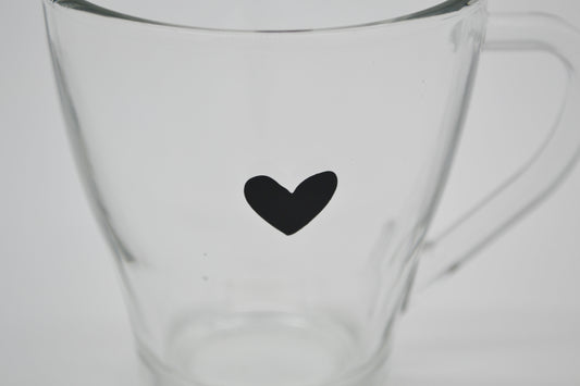 coeur de verre à thé 