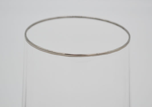 verre, bord argenté 