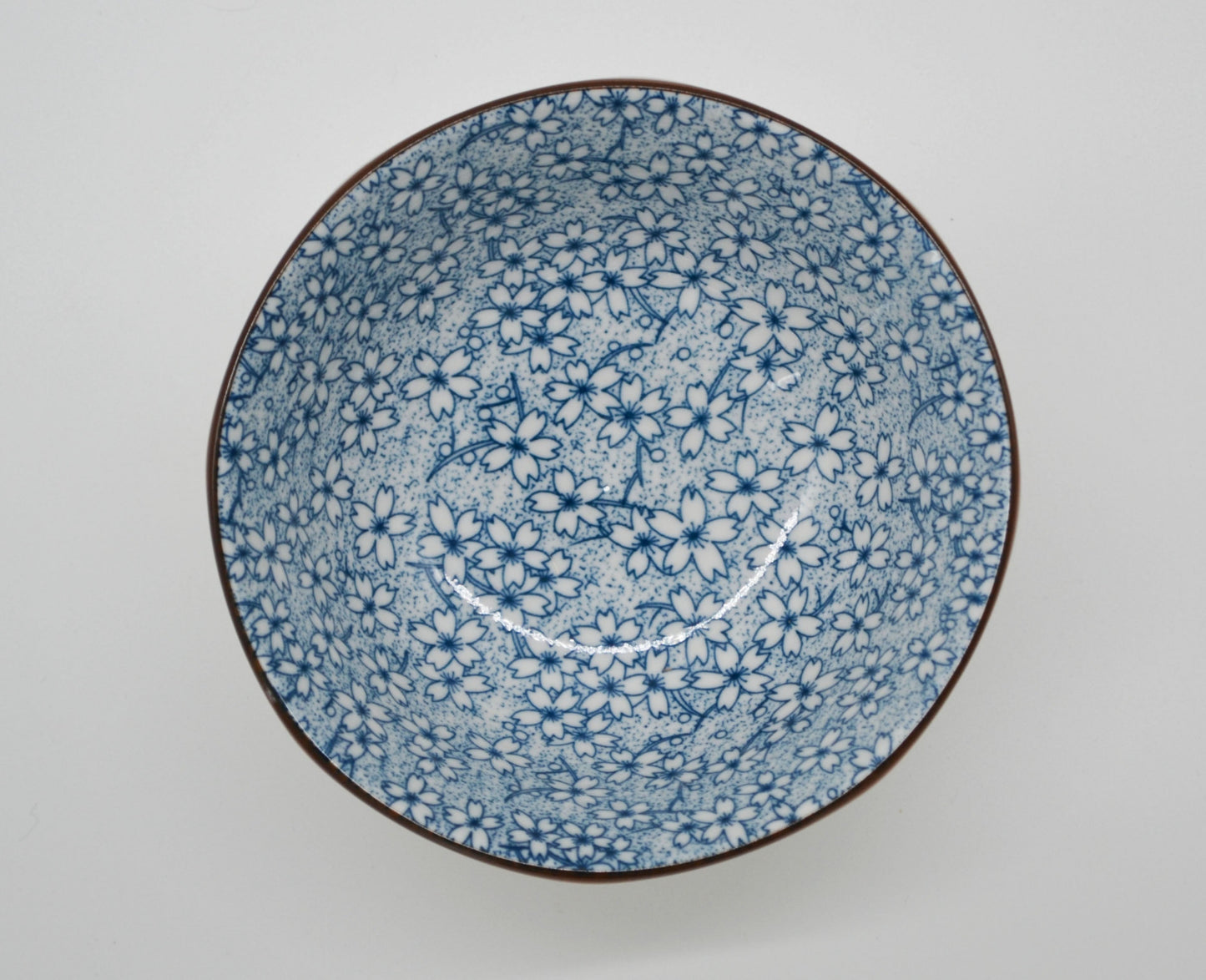 Bol à soupe fleurs, bleu clair 