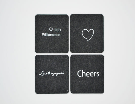 Dessous de verre, lot de 4 