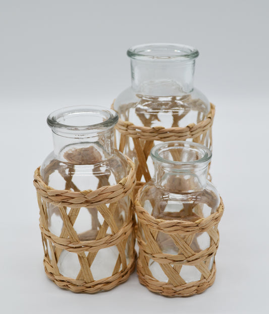 Vase Paille, lot de 3