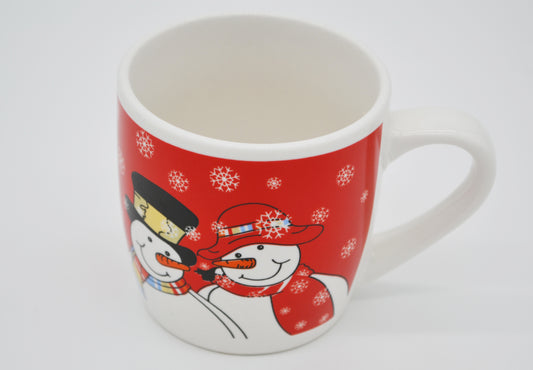 Coupe de Noël de bonhommes de neige 